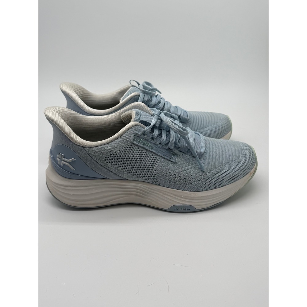 Kuru Atom 2 Womens Size 8 Blue White Athletic Running Walking Shoes Sneakers